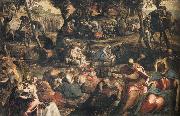 Jacopo Tintoretto Gathering of Manna oil
